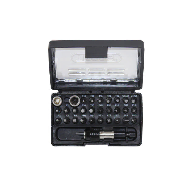 Bitsset  ventilation 31 delar svart