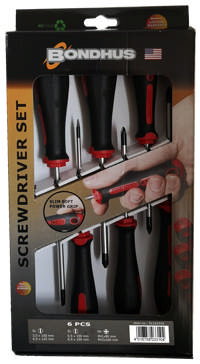 Skruetrækkersæt 6dl lige/PH