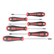 Skruetrækkersæt lige/TX/PZ, 6 dele