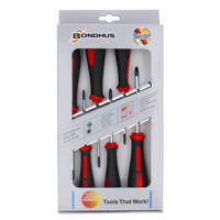 Skruetrækkersæt PZ/Torx, 6 dele