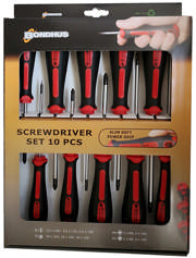 Skruetrækkersæt 10dl PH/PZ/L/T