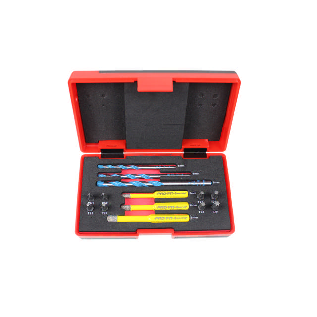 Diamant og konstruksjonsbor sett 14 deler