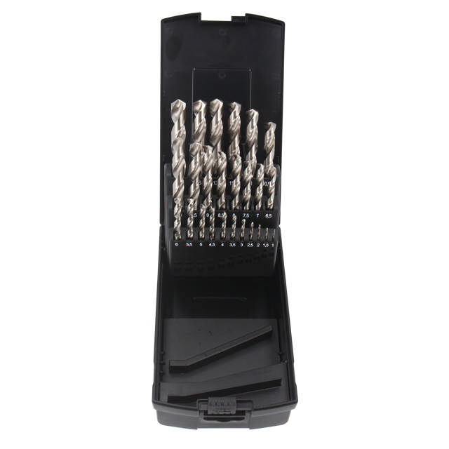 HSS Pro Bright metallborrset, 25 delar: 1-13 mm