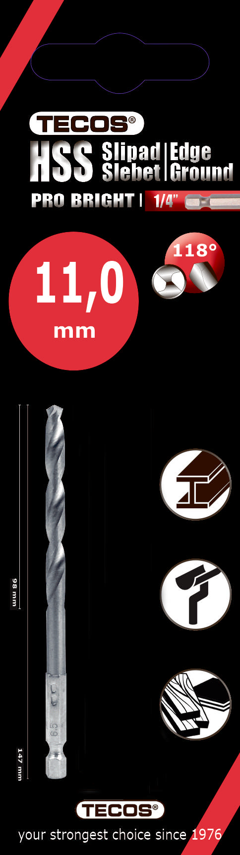 HSS Pro Bright  11,0 × 147 mm