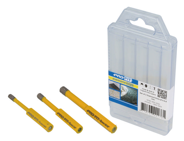 Diamantborrset 3dl 5-6-8 mm