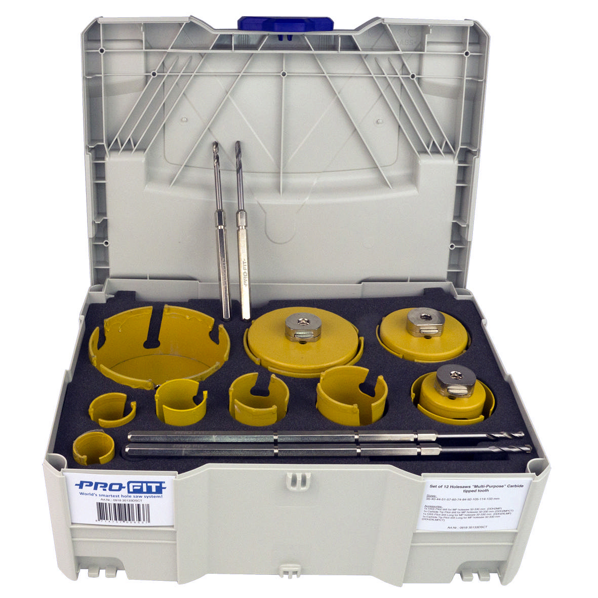 Hullsagsett HM Byg 35-133mm 15 dele