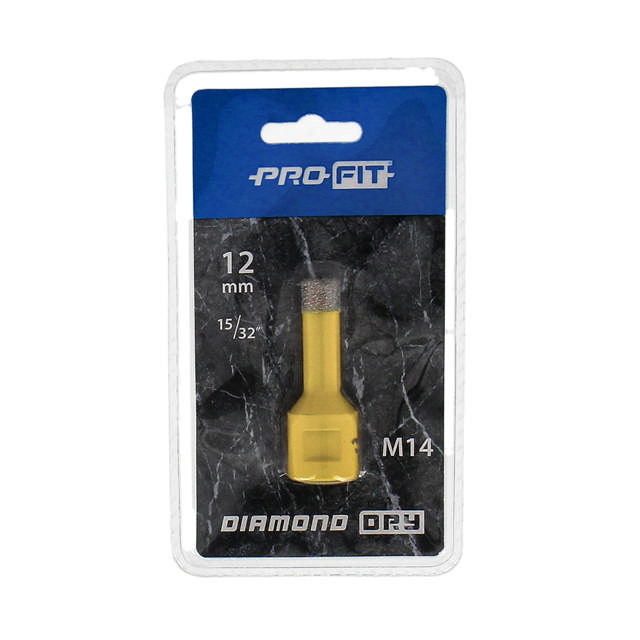 Diamantbor M14 fæste x 12 mm