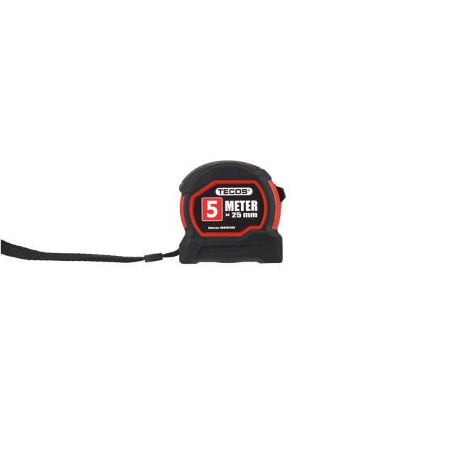 Målebånd, 5 m CE class II Nyloncoatedm/metallklips