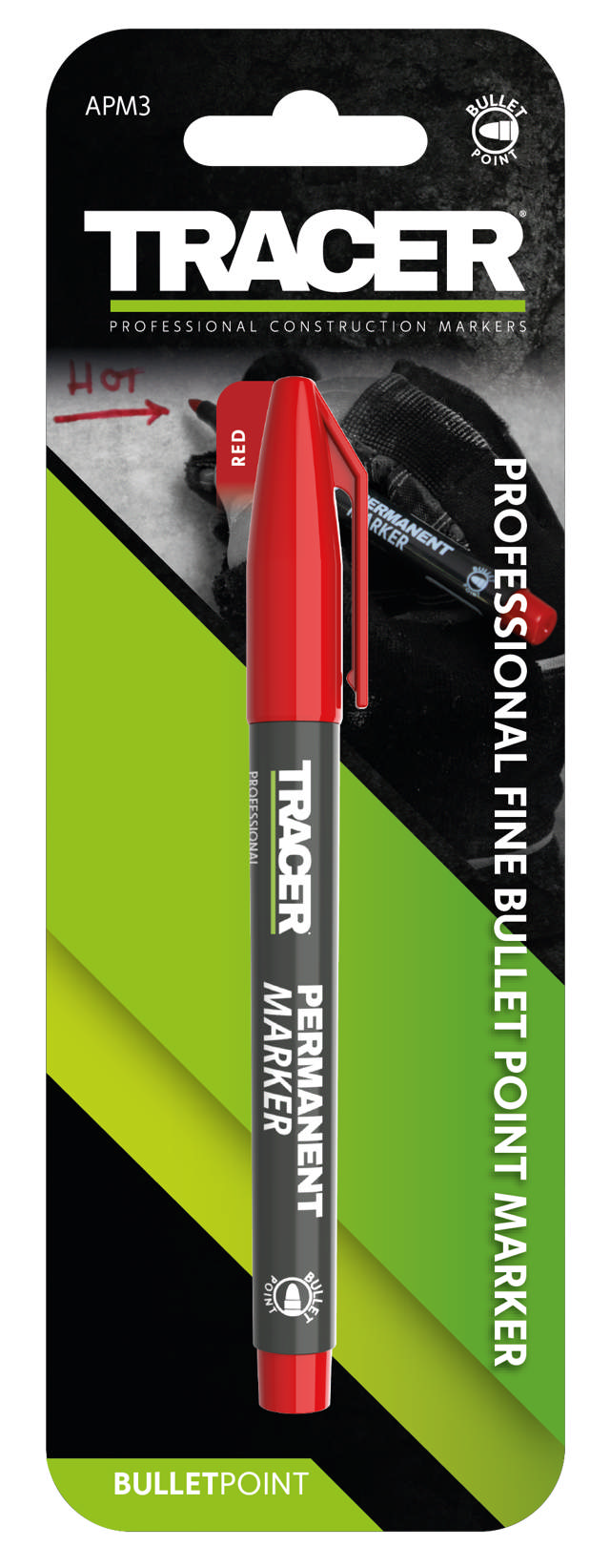 Pysyvä tussi - punainen