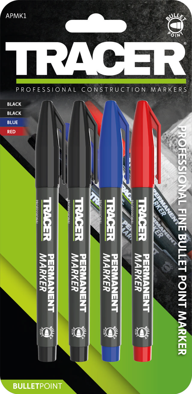 Pysyvä tussi - 4 kpl