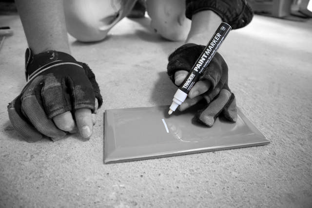 Markeringspenna multi surface - vit