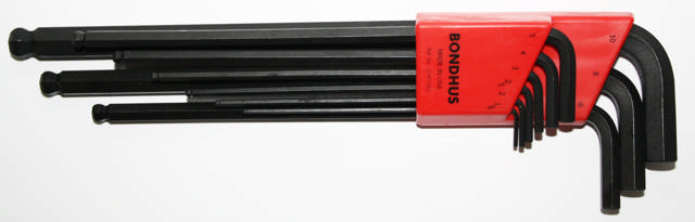 BLX9MXL Insexnyckelset; 1,5 - 10 mm