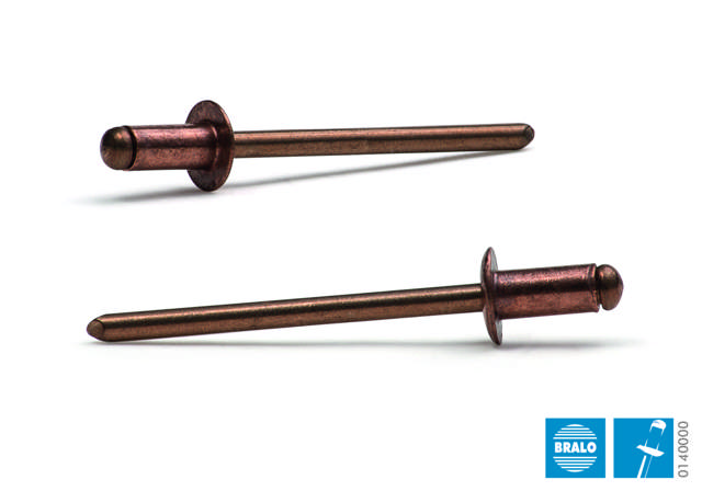 Blindnit 3,2x12mm kobber500stk.