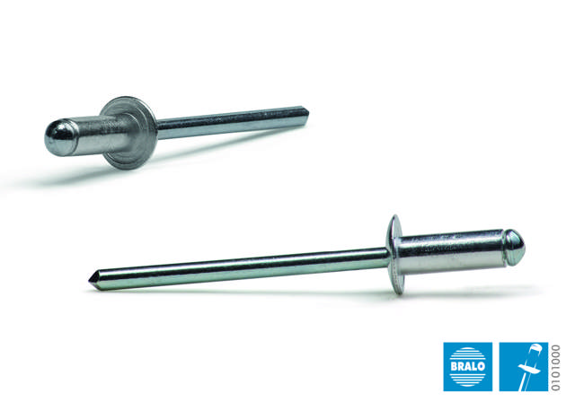 Blindnit 3,2 x12mm Alu/Stål500stk.