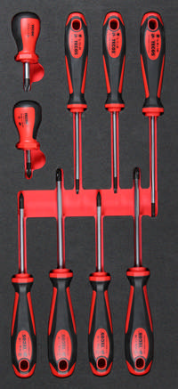 Skrutrekkersett 9 deler i EVA