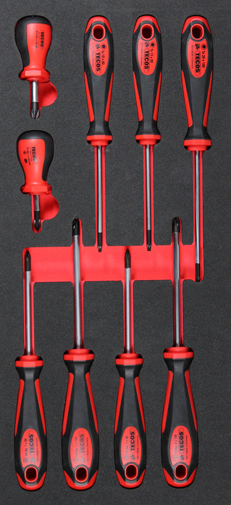 Skruetrækkersæt 9dl i EVA