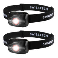 Pandelampe, 250 LM - Sort, 2pk.