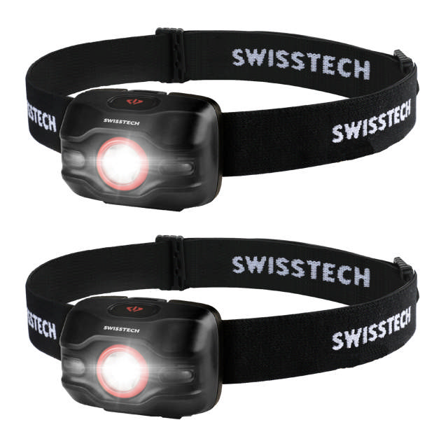 Otsalamppu, 250 LM - Musta, 2 kpl