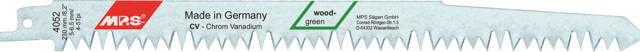 Tigersågsblad 4052 100 st., 240 mm CrV 4-5 tpi