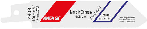 Bajonetsavblad 4403 5 stk, 100 mm Bimetal 25 tpi
