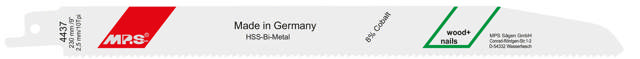 Puukkosahanterä 4437 5 kpl, 230 mm Bimetalli 10 tpi