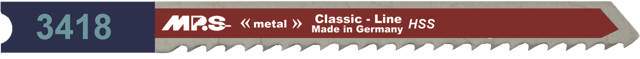 Stiksavklinge 3418, 5 stk. 100 mm HSS 8 tpi