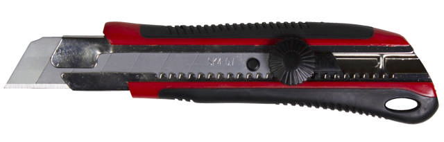 Brytbladskniv 25 mm med skruvlås