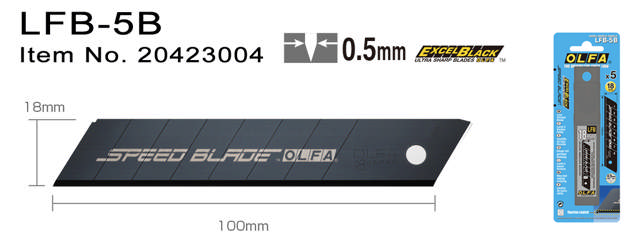 LFB5B Speed Knivblade 18mm
