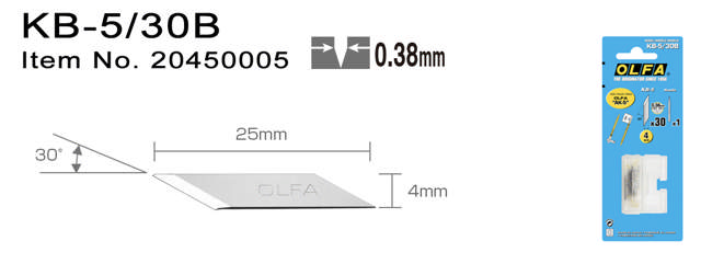 KB5/30B Knivblad & reservenål