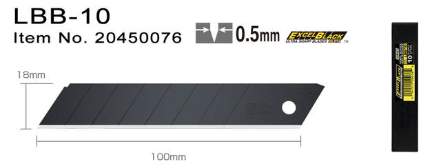 LBB-10 Brytblad 18 mm svarta