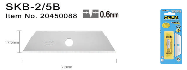 SKB2/5B Knivblade 5 stk/sb