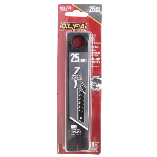 HBB20B Brækaf knivblad 25mm