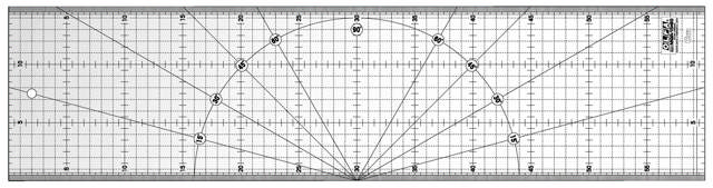 MQR15X60 Quilt ruler NonSlip